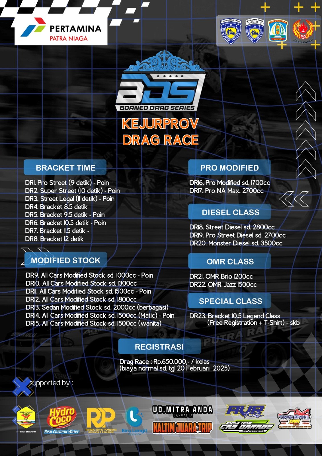 BORNEO DRAG SERIES PUTARAN I : MOBIL