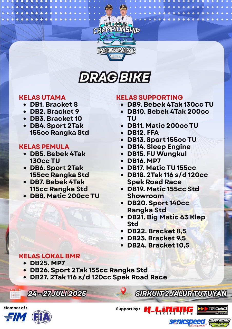 HUT BOLTIM Championship Drag Bike