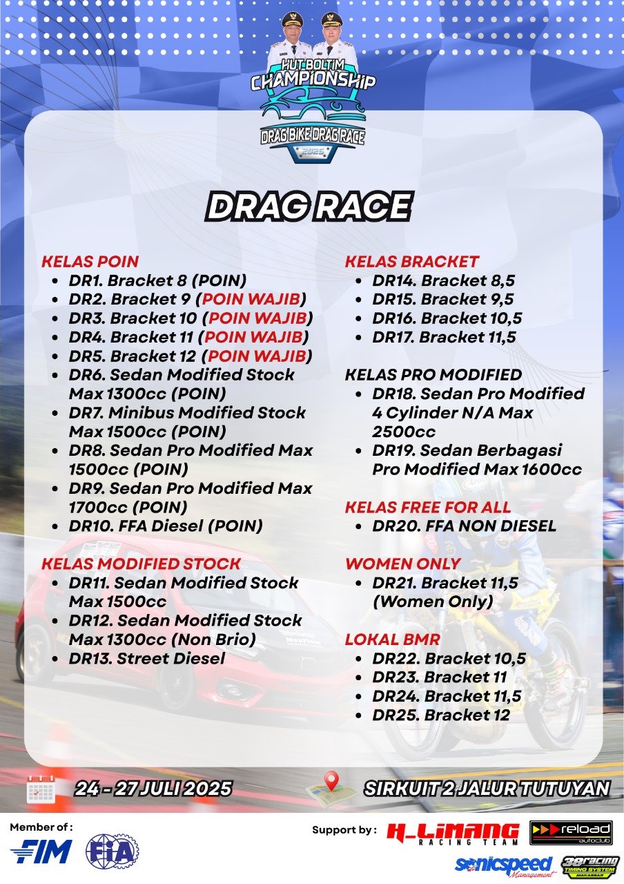 HUT BOLTIM Championship Drag Race